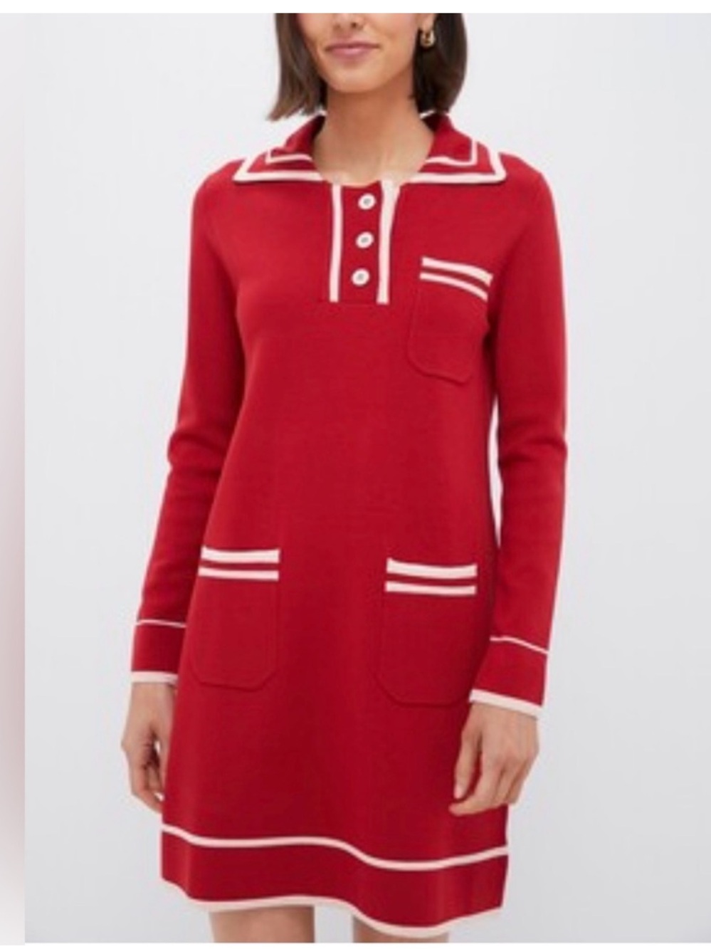 Tuckernuck Red Eleanora Knit Dress